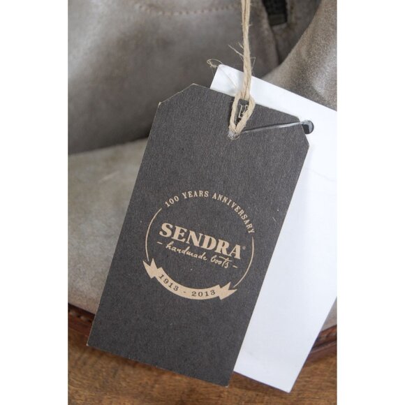 NWT Sendra Good Year Welted Leather Boots Ankle Bootie Women's 40 Gray Zip Braid - Picture 3 of 10